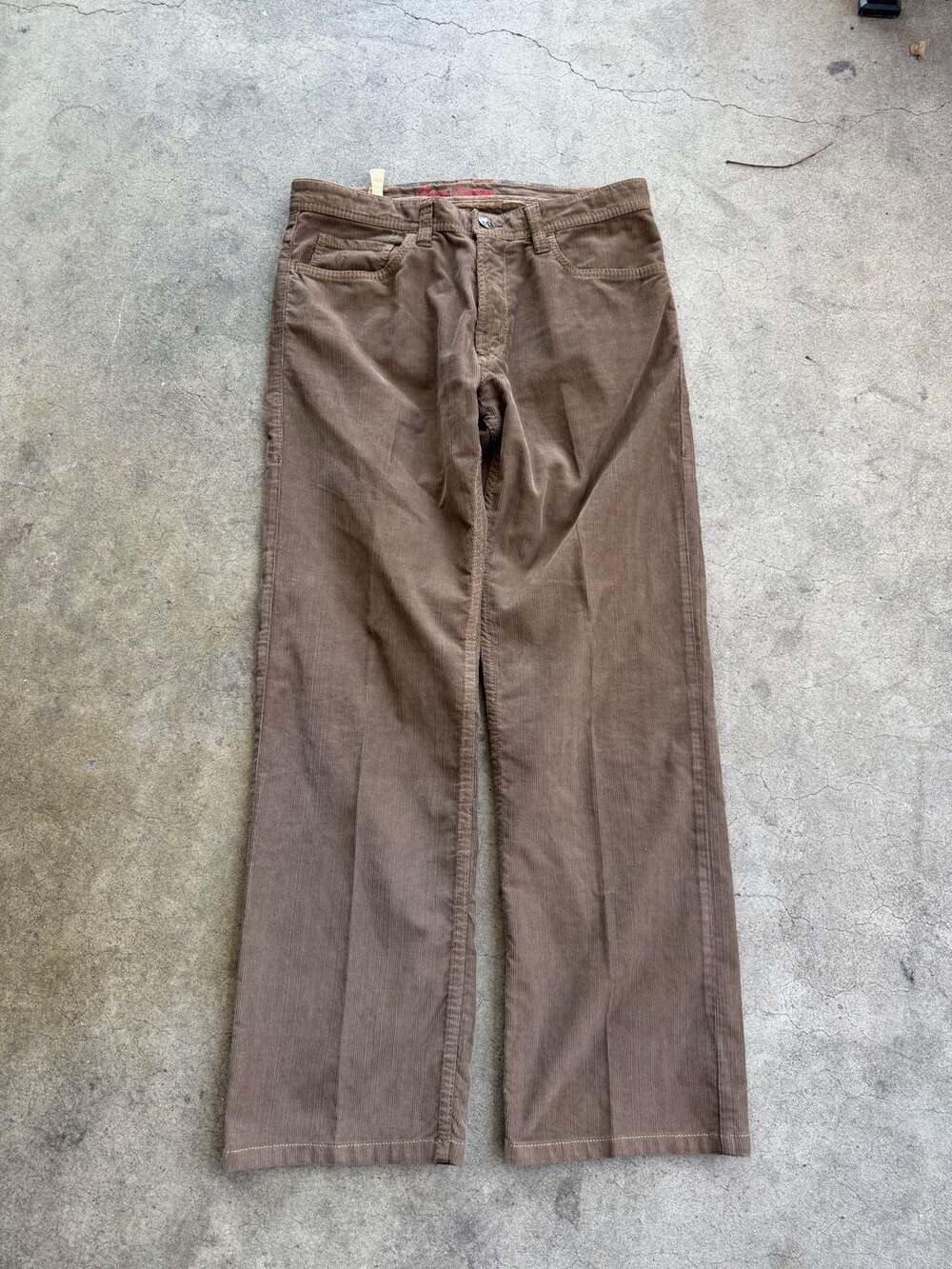 Robert Graham Men's Brown Corduroy Five-Pocket Pants
